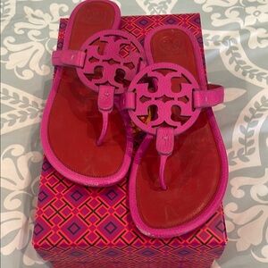 Tory Burch Vibrant Pink Miller Sandals